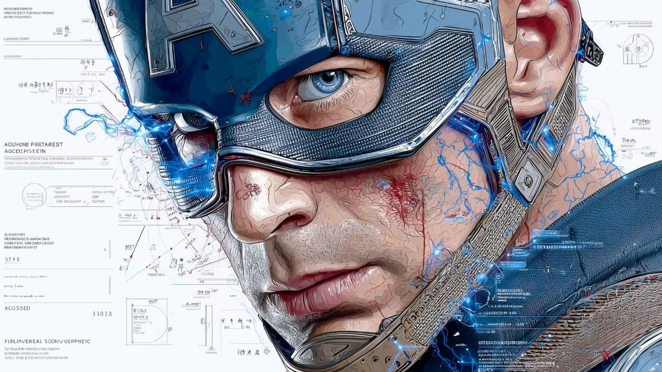 Captain America print