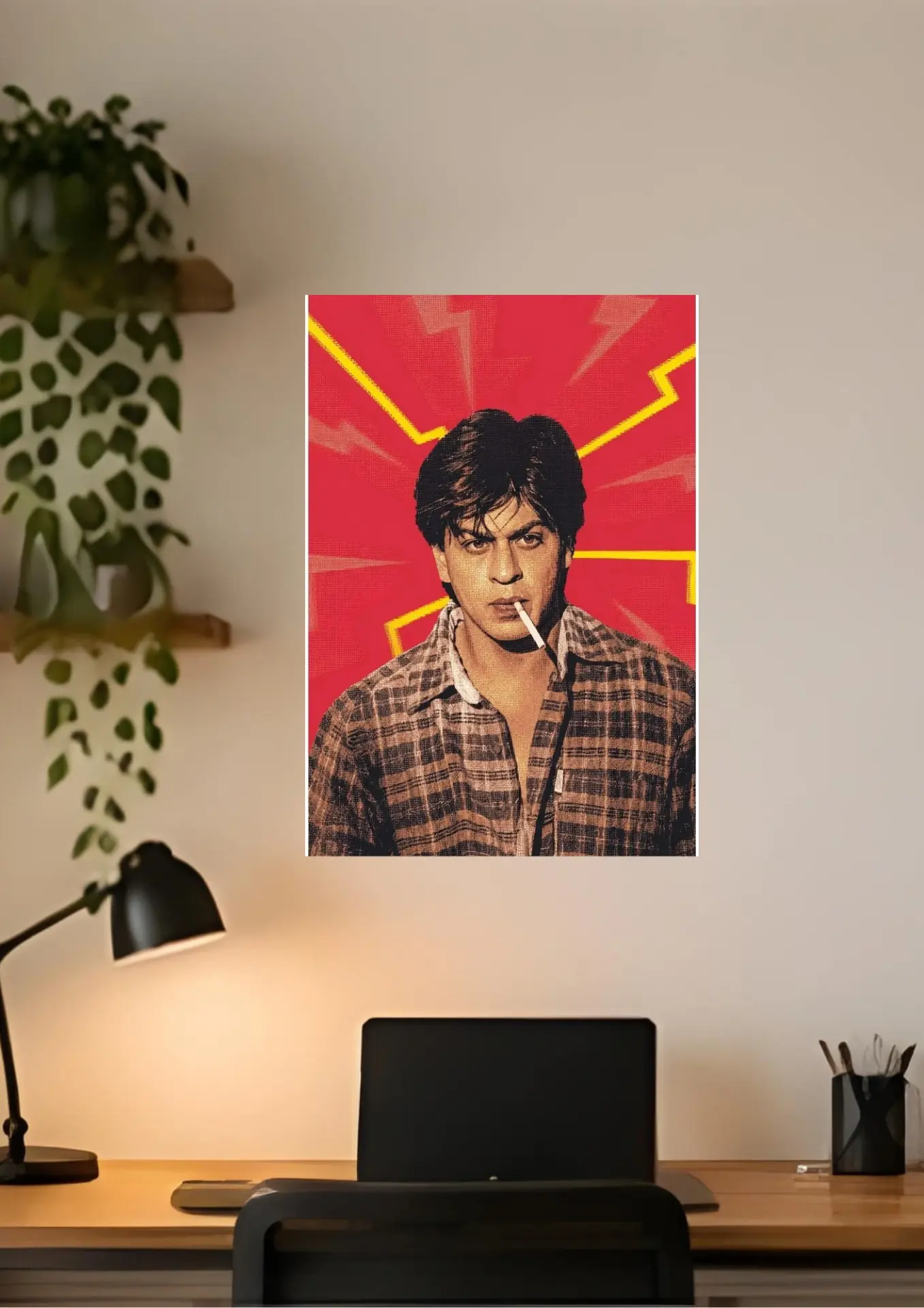 SRK Pop Art on a wall