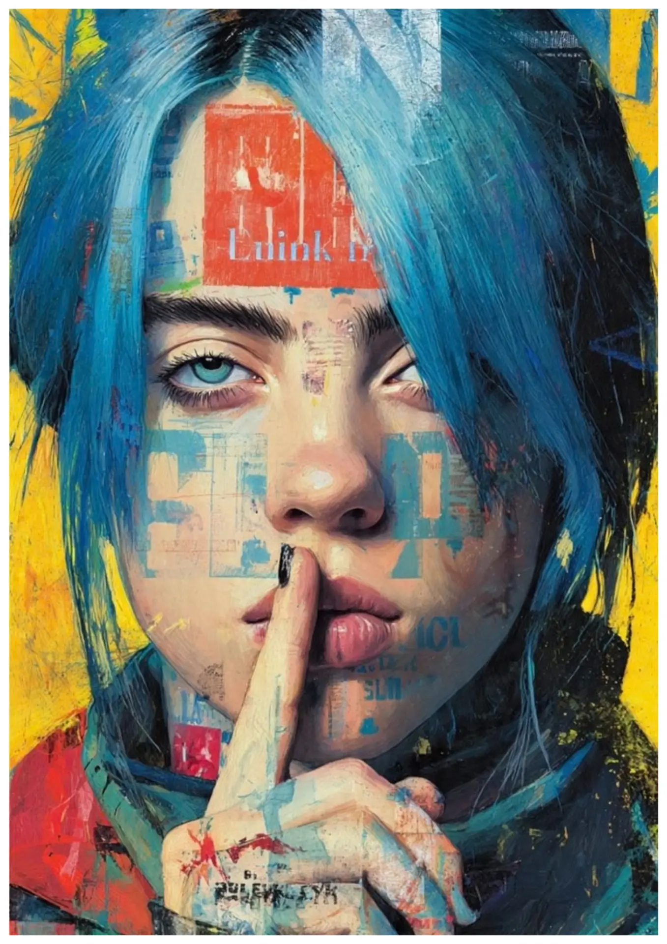 Billie Eilish Pop Art print