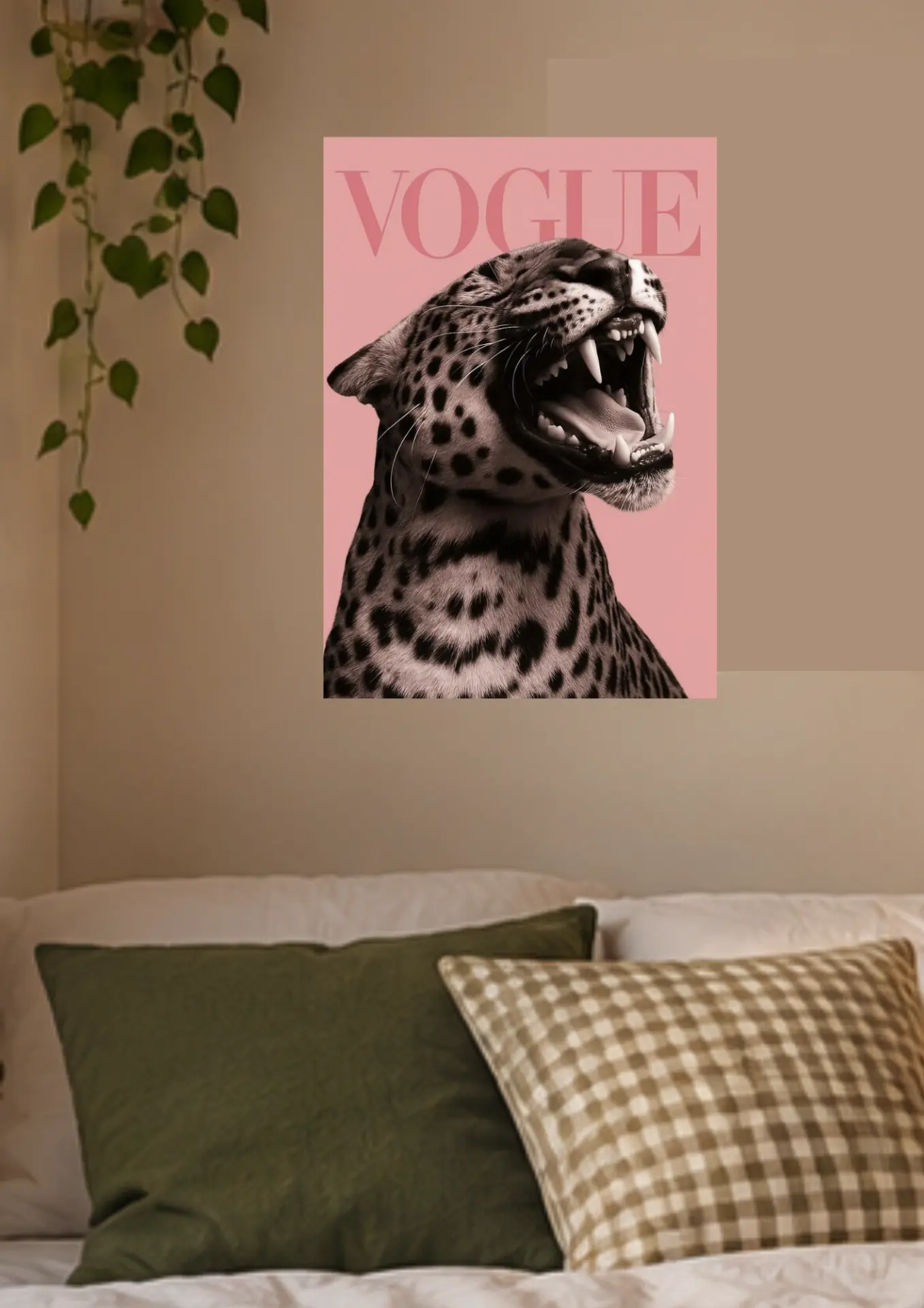 Vogue Leopard on a wall