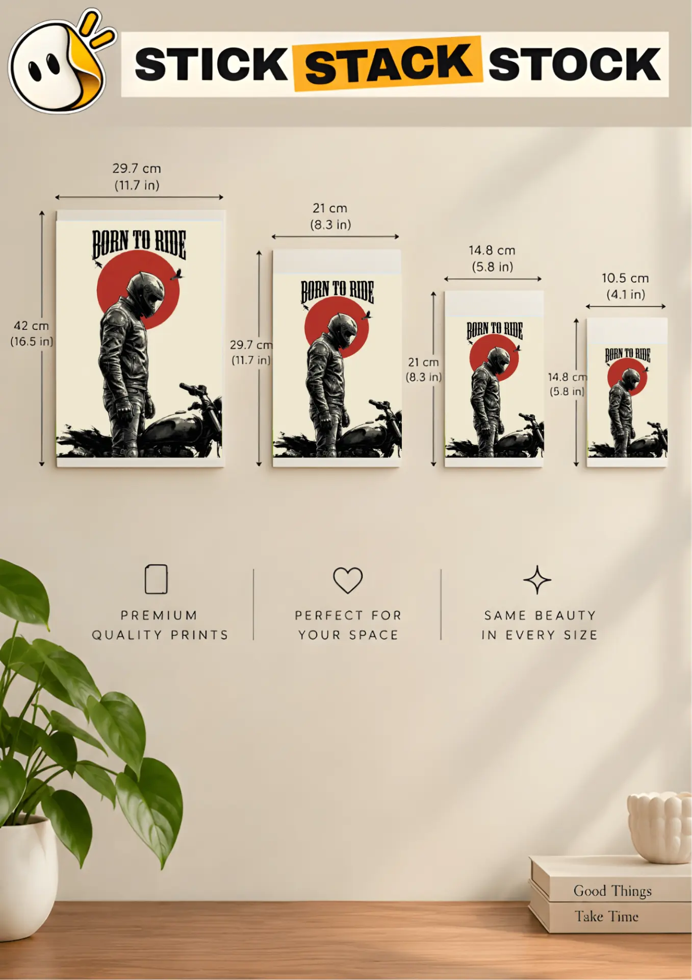 Born To Ride size guide