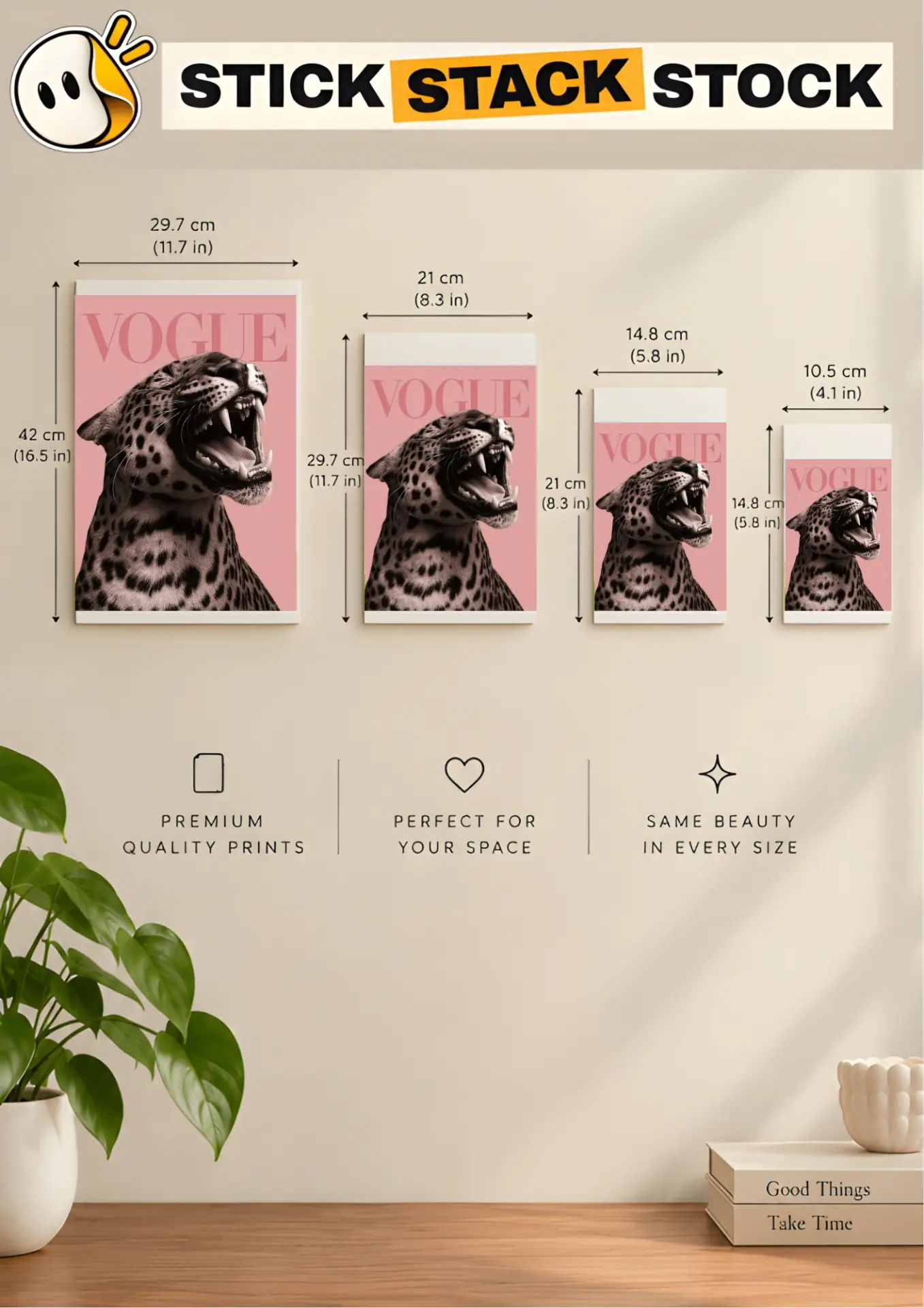 Vogue Leopard size guide