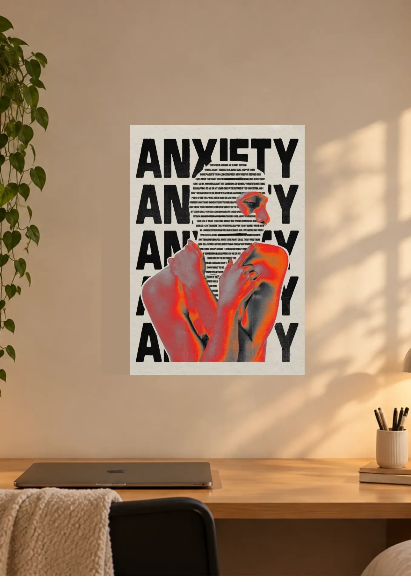Anxiety on a wall