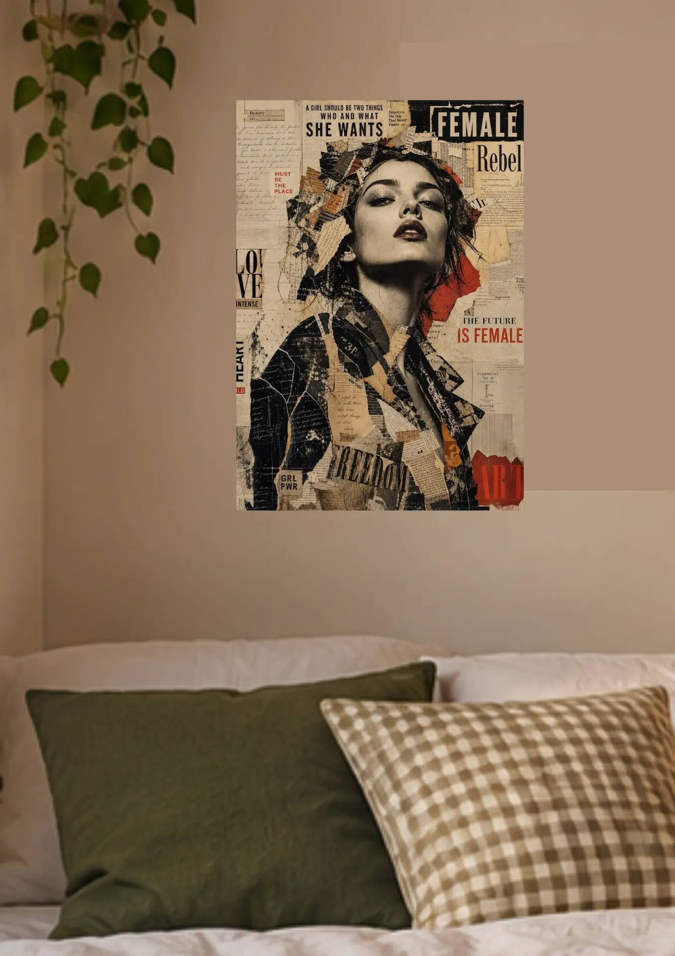 The Future Is Female on a wall
