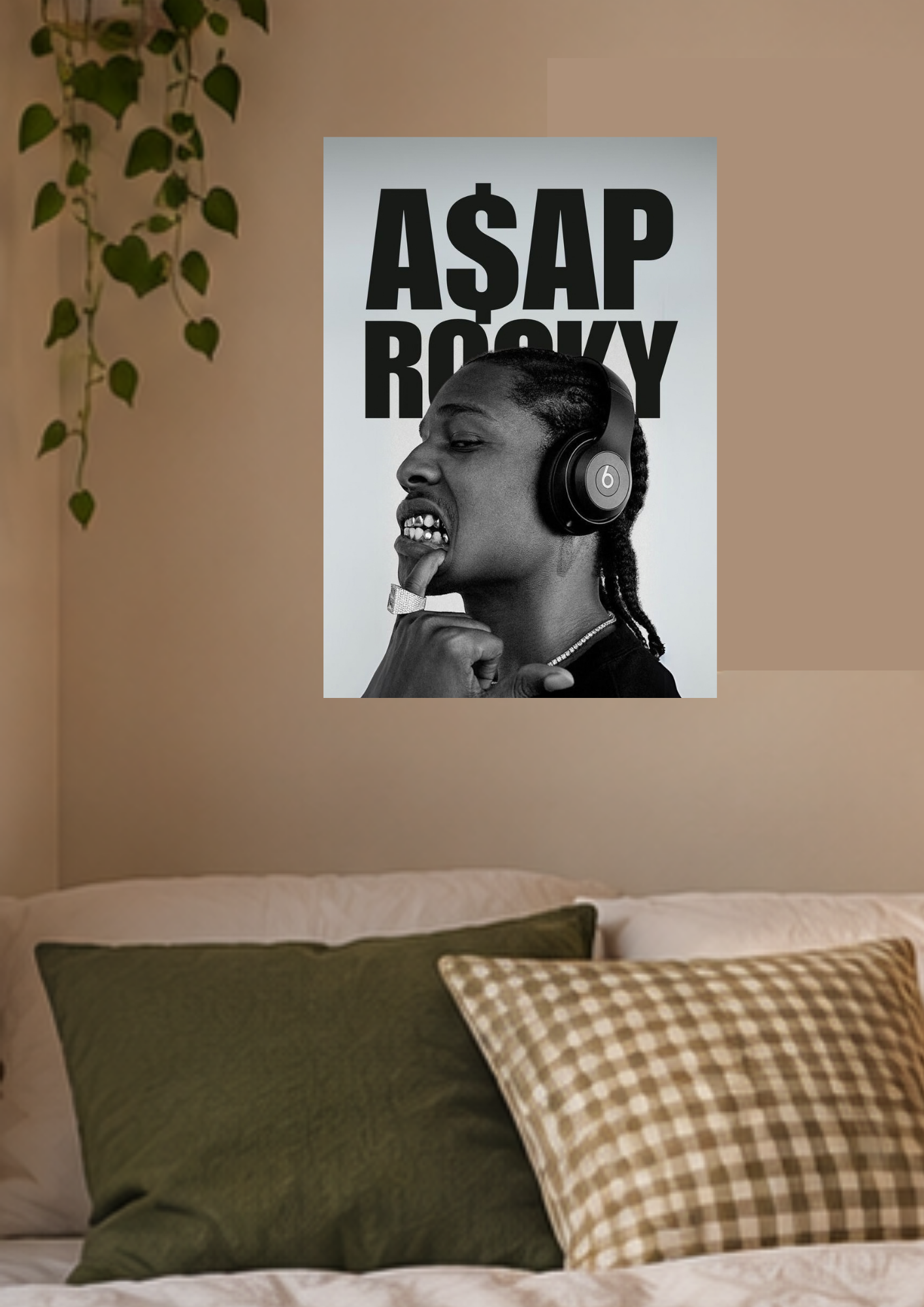 A$AP Rocky on a wall