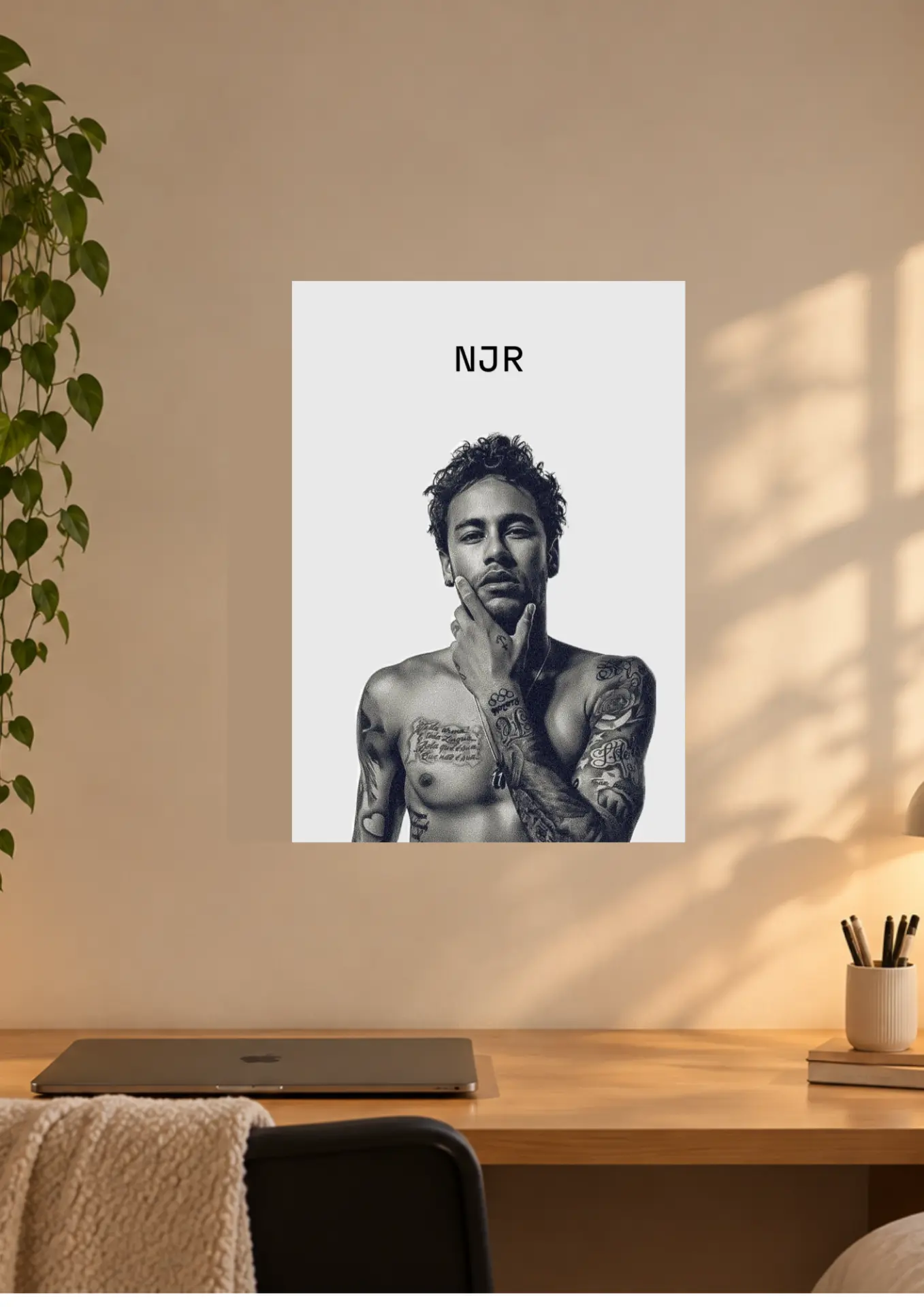 Neymar Jr – NJR on a wall