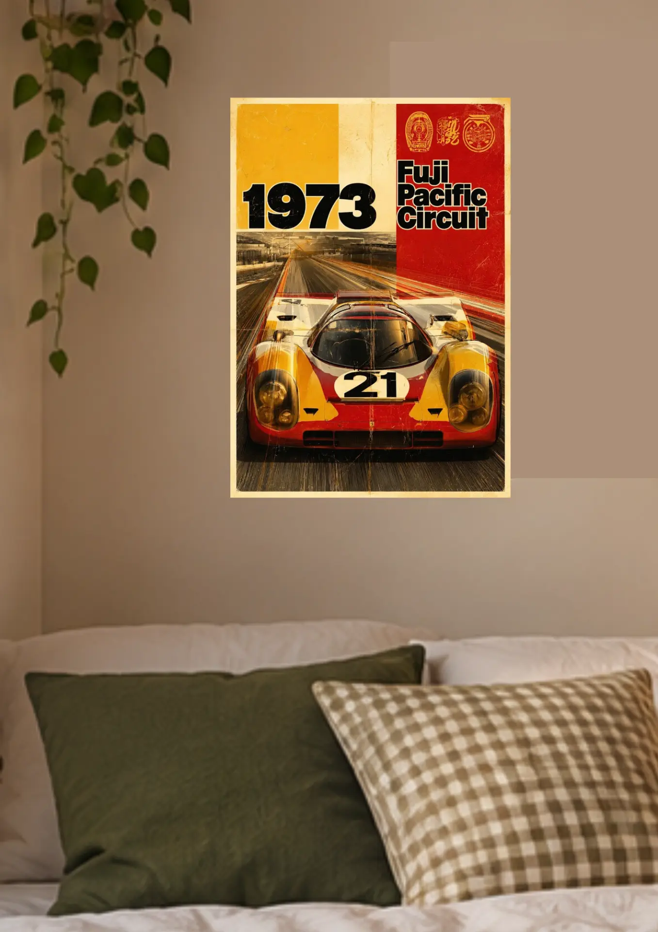 1973 Fuji Pacific Circuit on a wall