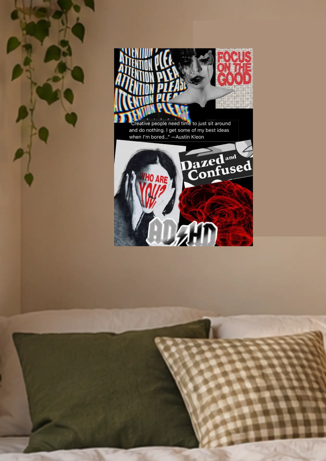 Dazed & Confused Collage on a wall
