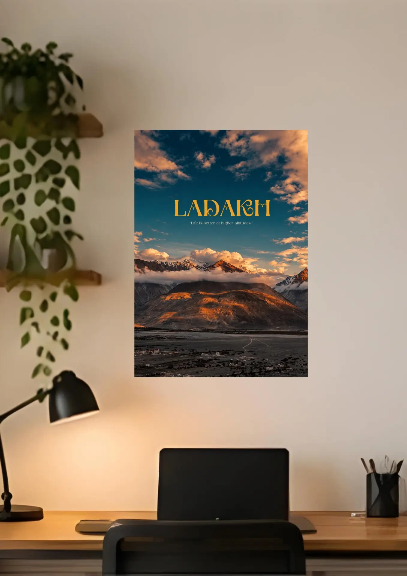 Ladakh on a wall