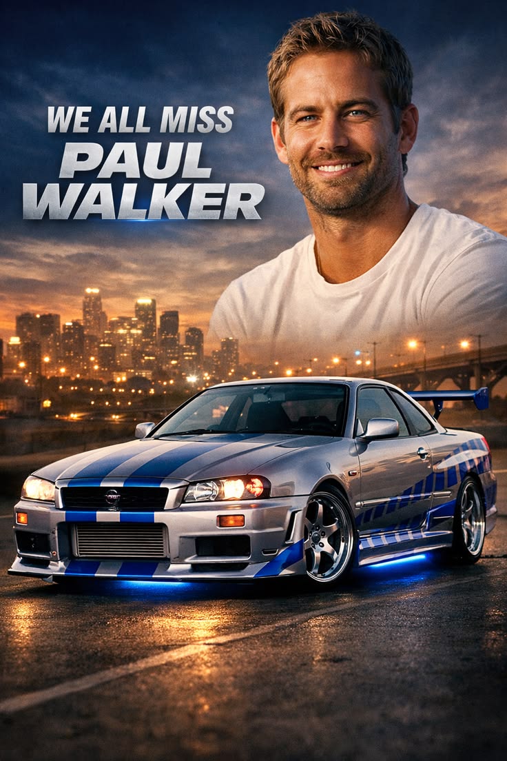 Paul Walker Tribute art print