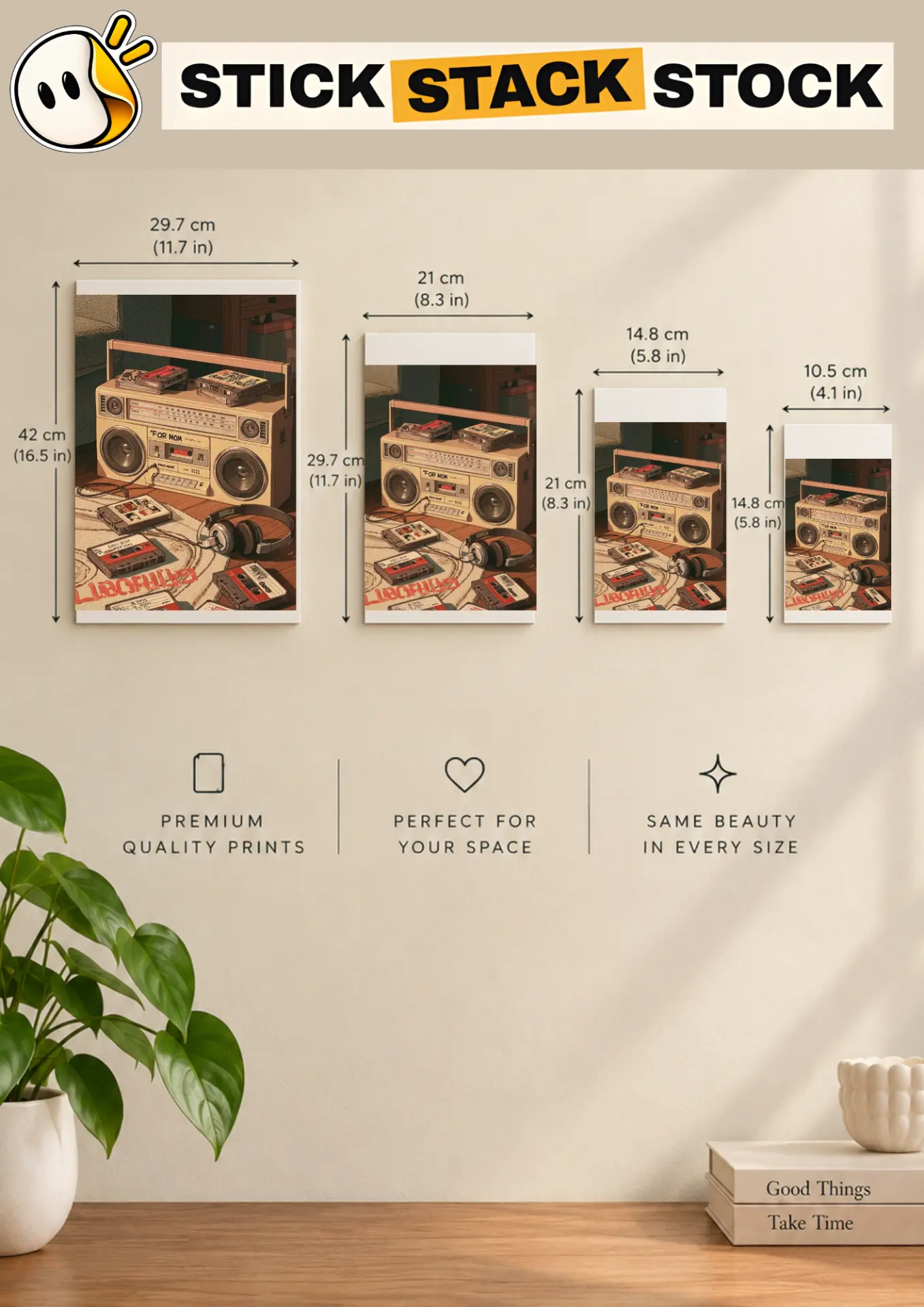 For Mom Boombox size guide